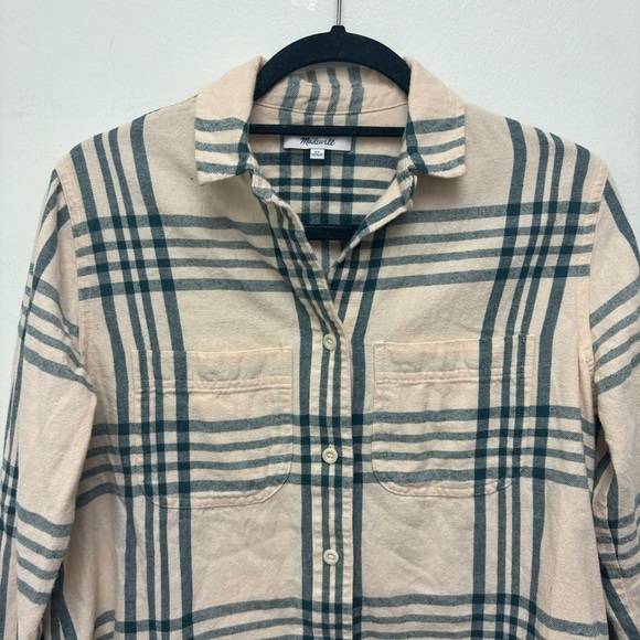 MADEWELL Oversized Ex-Boyfriend Swing Shirt in Windowpane - Picture 6 of 11